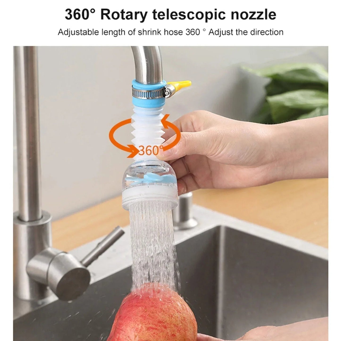 360-Rotation Kitchen Sink Faucet Extenders - Drapify