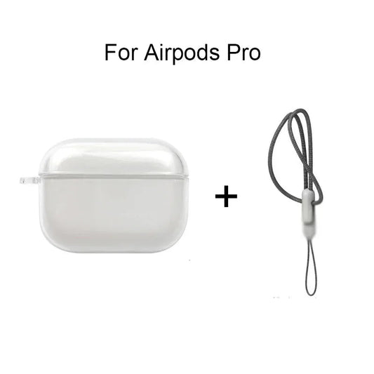 Clearance_Clear Case For AirPods Pro2 4 3 2 1 Pro Transparent Soft TPU Wirelsss Headphone Protective Cover For AirPods Pro 2 Ear - Drapify